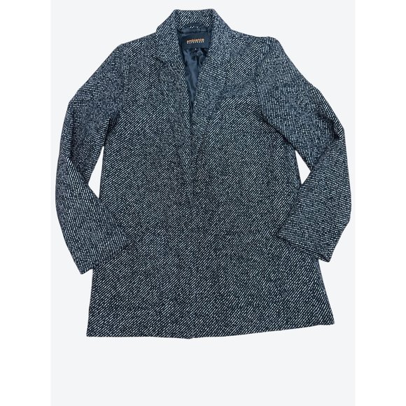 Ambiance Outerwear Black & White Tweed Style Blazer Size S - Picture 10 of 10